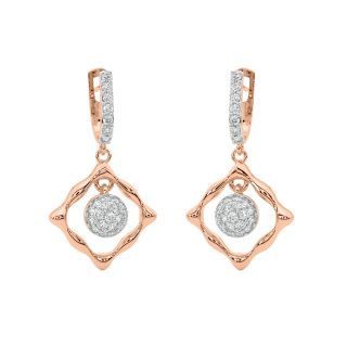 Britta Round Diamond Earrings